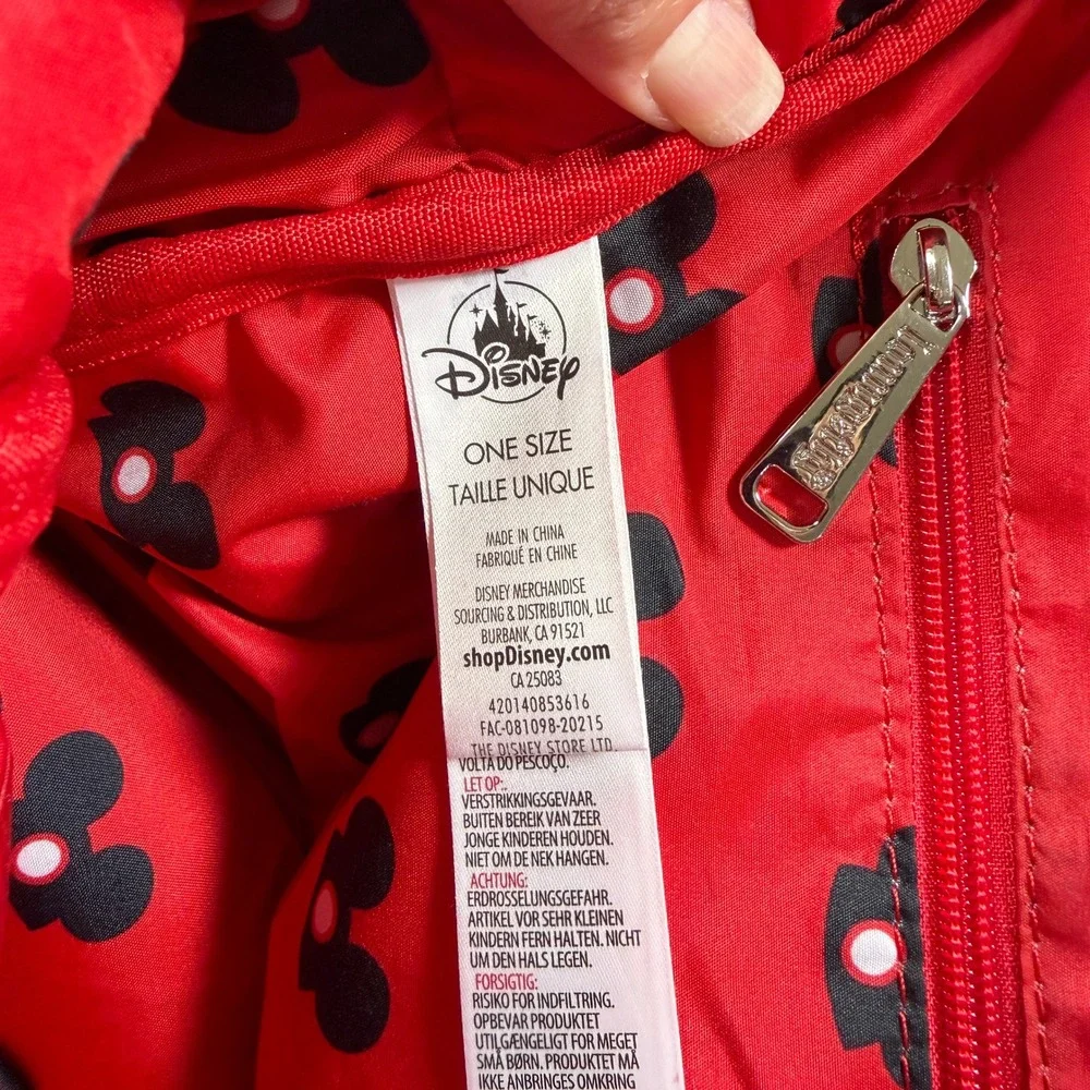 Disney Parks 2020 Red Canvas Loungefly Mickey Mouse Ear Hat Backpack